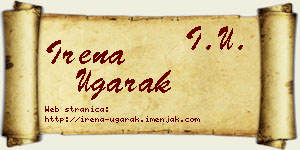 Irena Ugarak vizit kartica